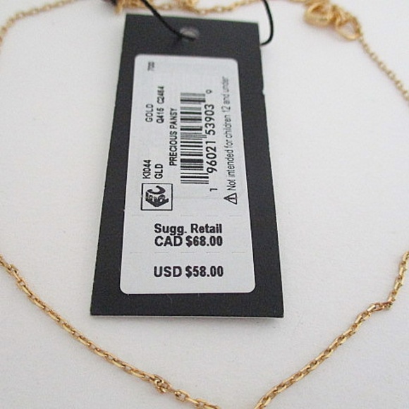 KATE SPADE Pansy Mini Pendant Necklace - Picture 2 of 4